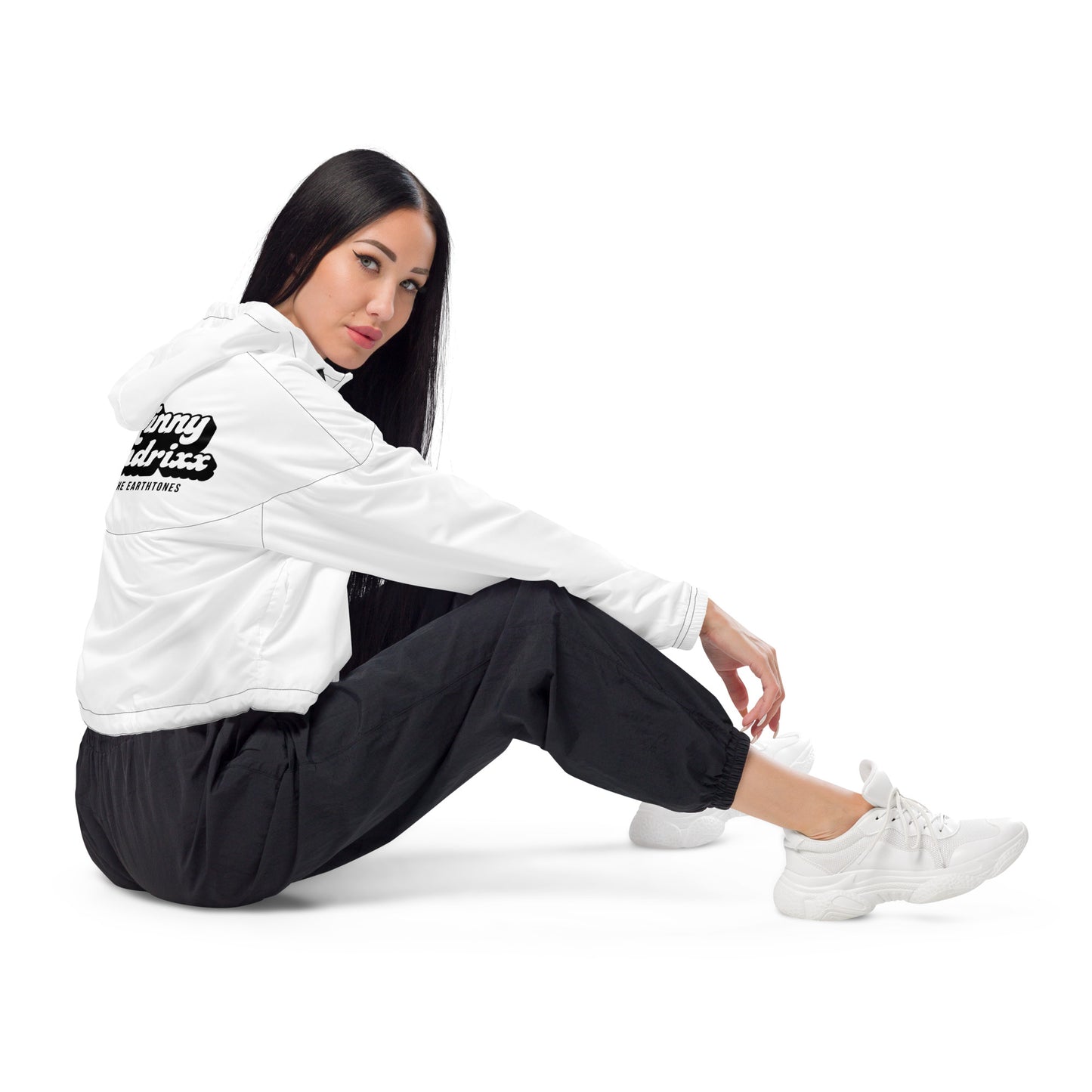 Earthtones Classic Logo - Women’s Cropped Windbreaker