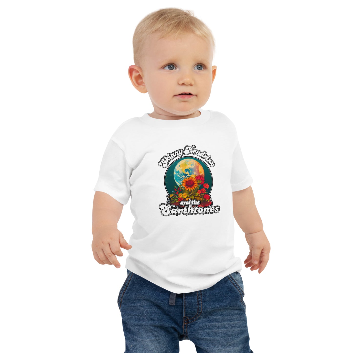 Earthtones Flower Logo - Baby Tee