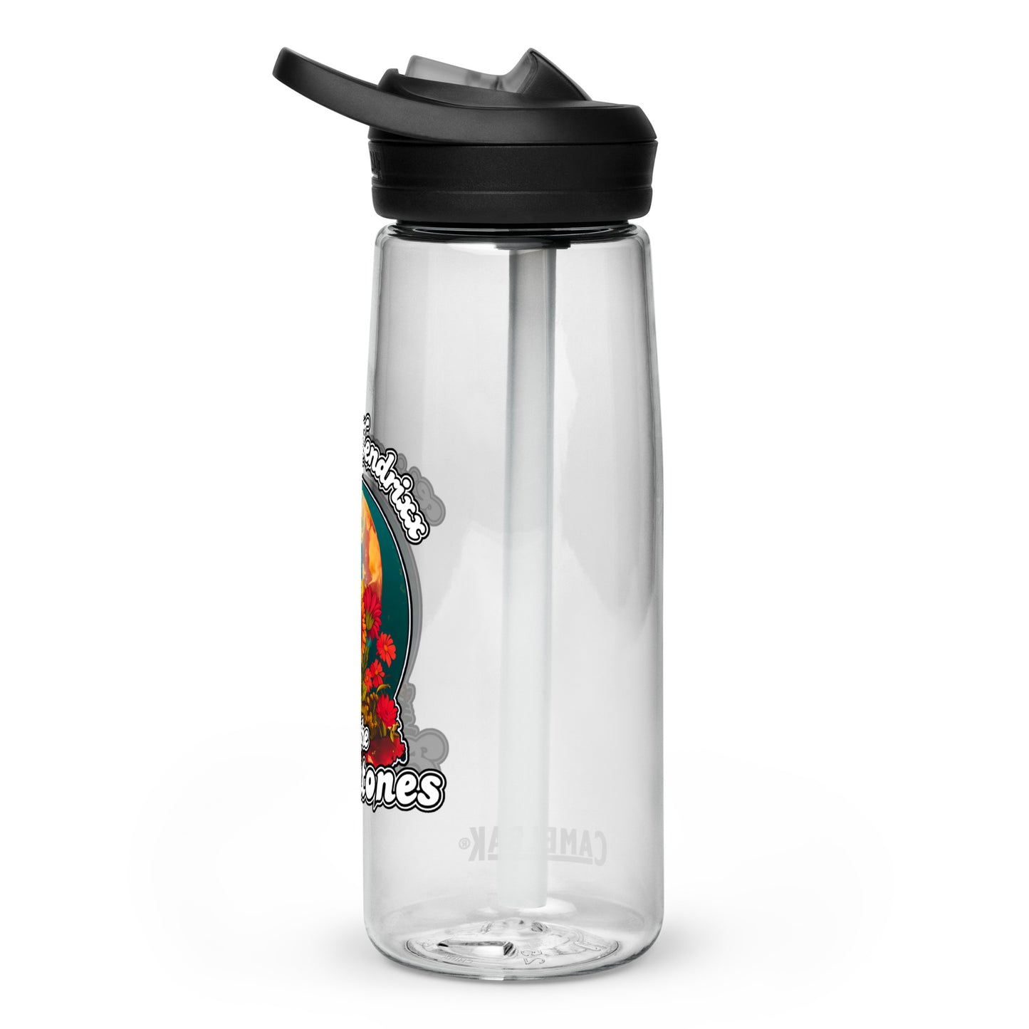 Earthtones Flower Logo - Water Bottle