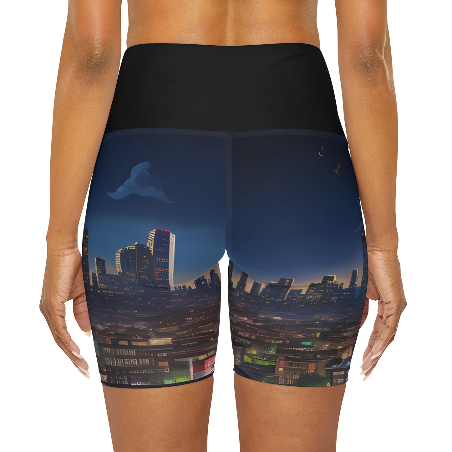 Dark Shot High Waisted Biker Shorts