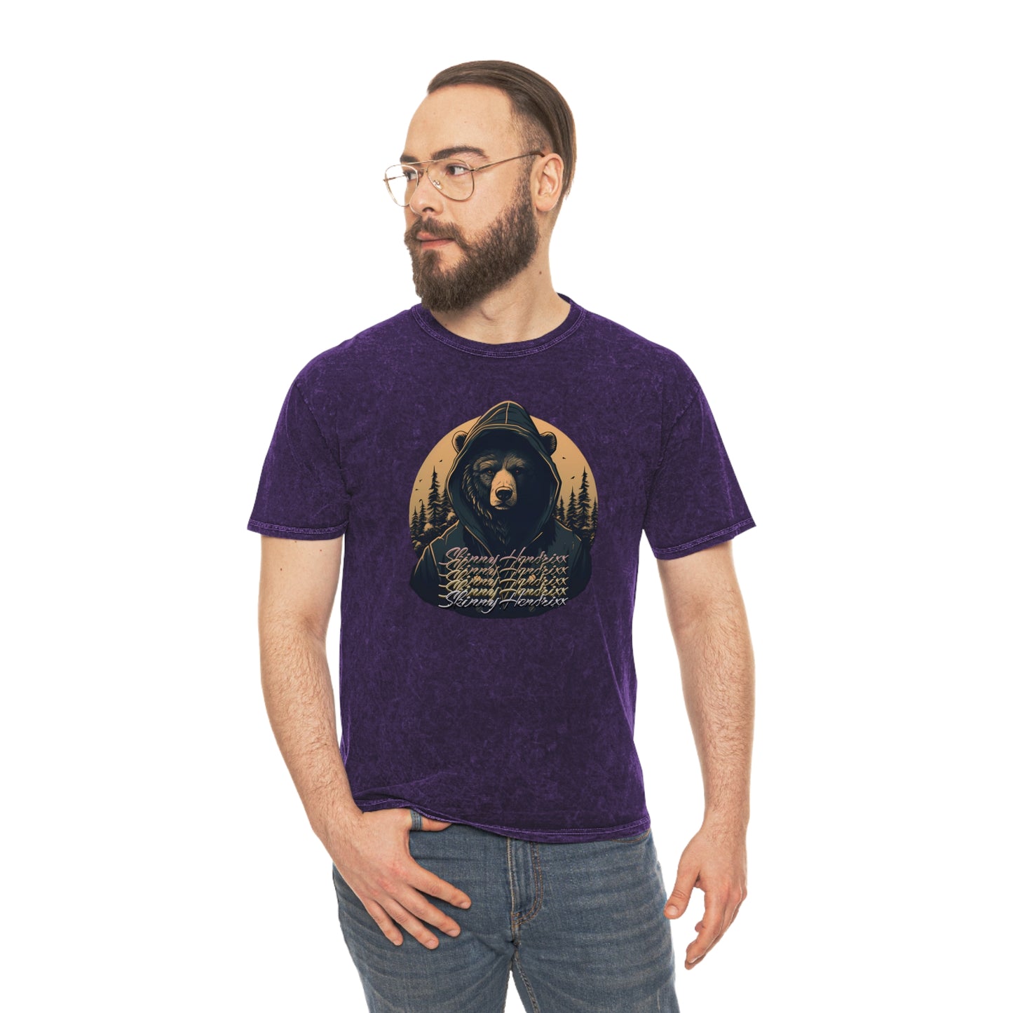 Cali Bear Style Mineral Wash T-Shirt