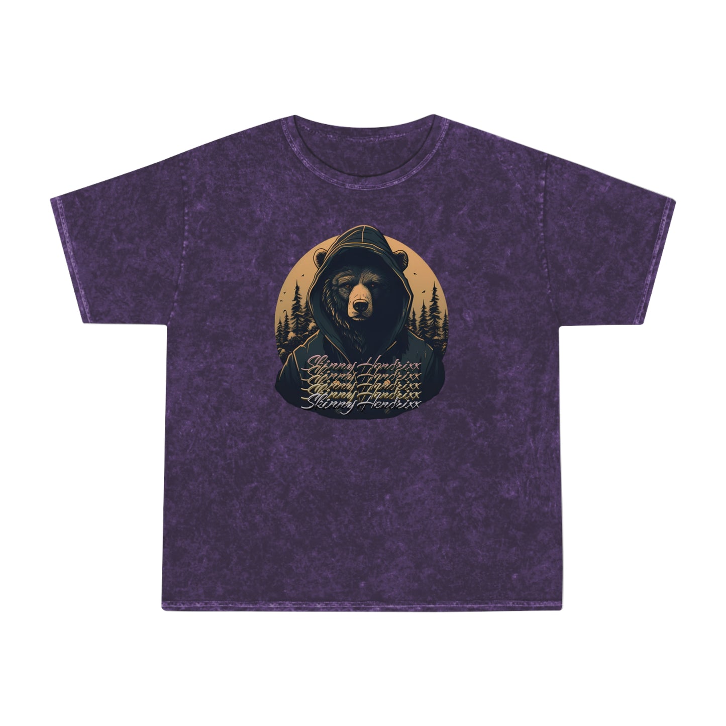 Cali Bear Style Mineral Wash T-Shirt