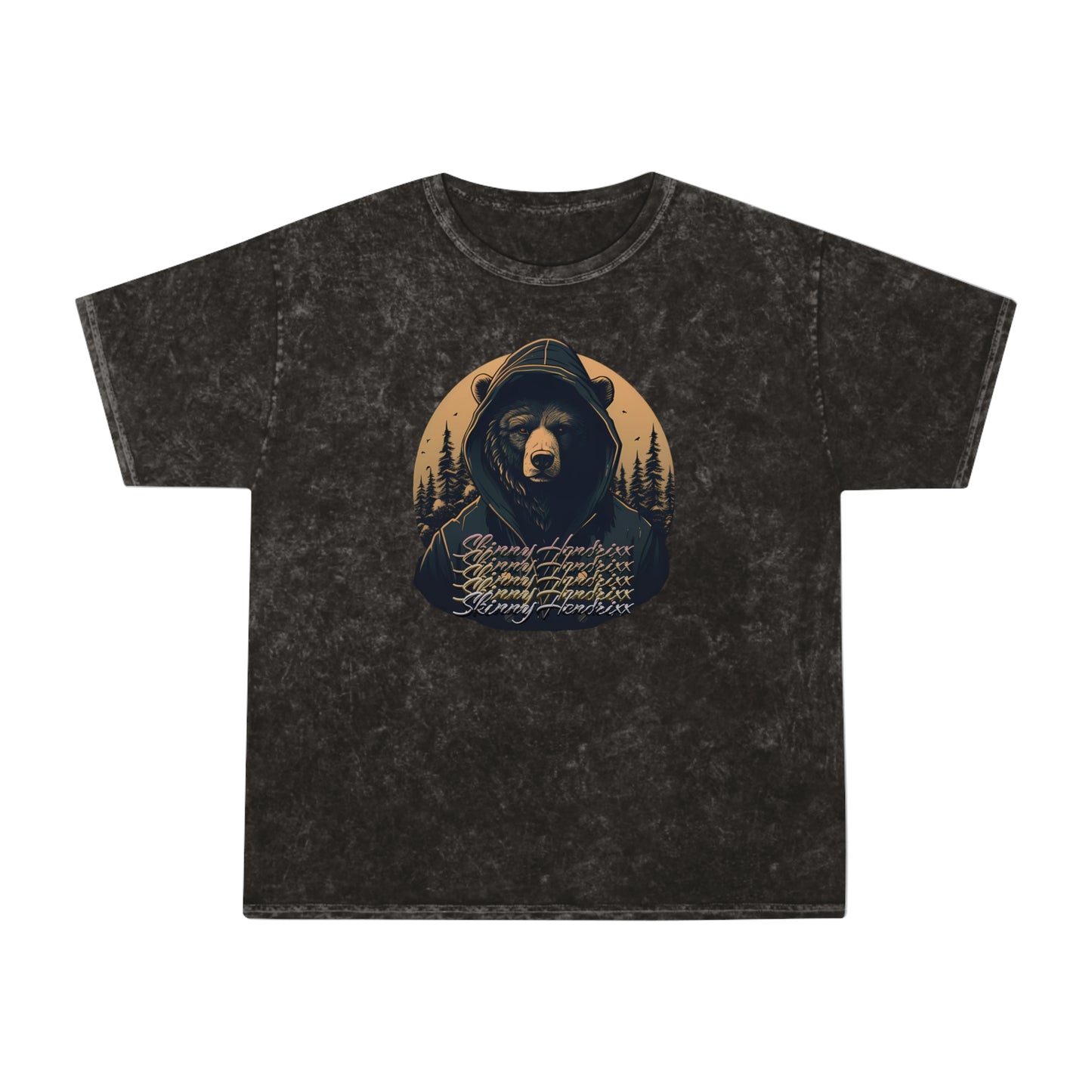 Cali Bear Style Mineral Wash T-Shirt