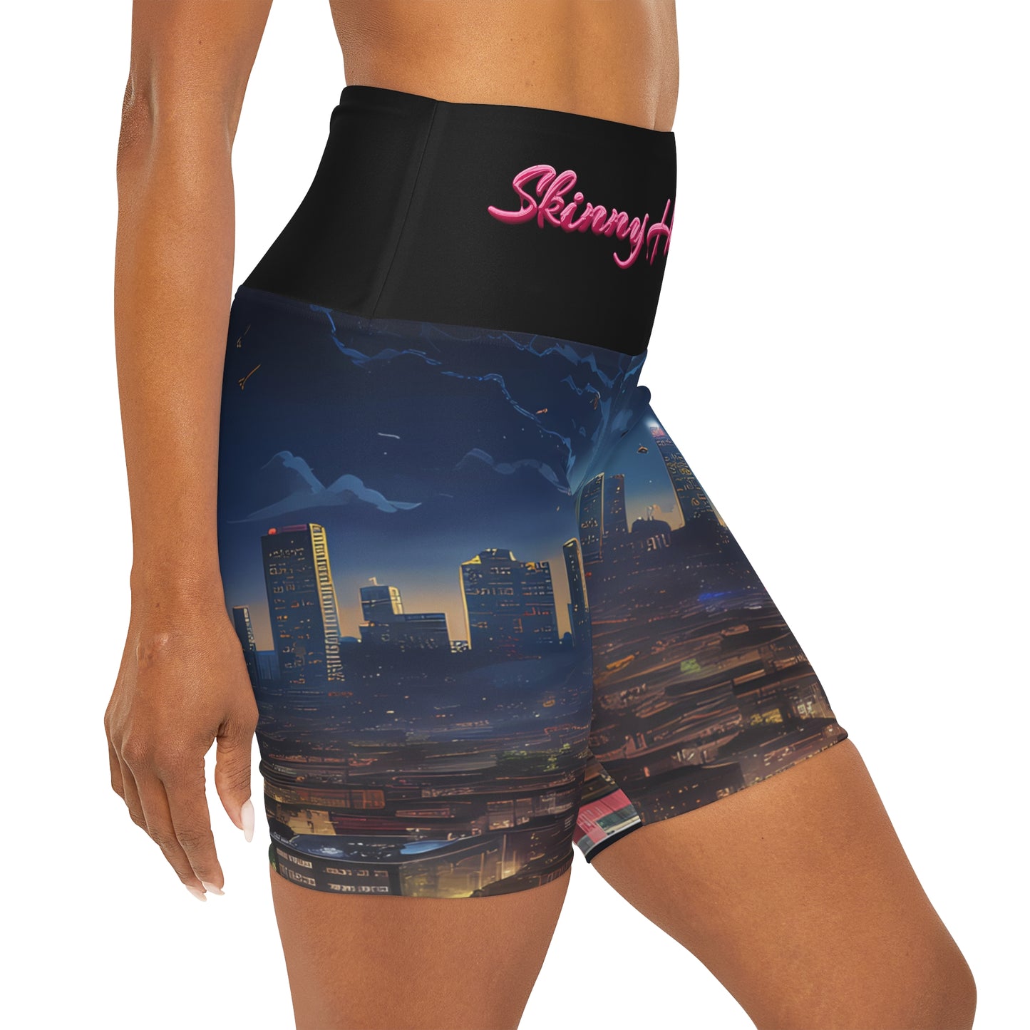 Dark Shot High Waisted Biker Shorts