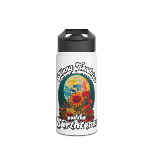 Earthtones Flower Logo - Stainless Steel Water Bottle