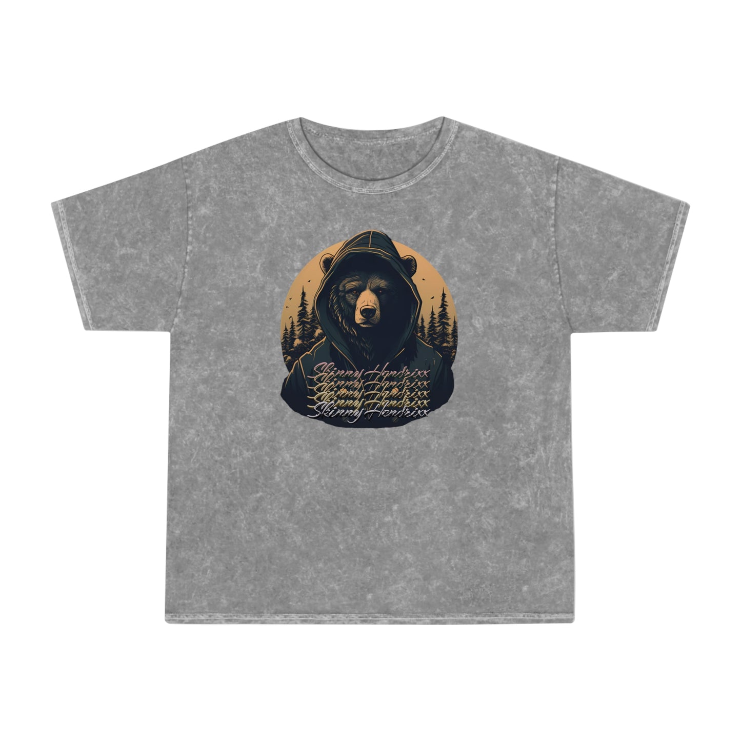 Cali Bear Style Mineral Wash T-Shirt