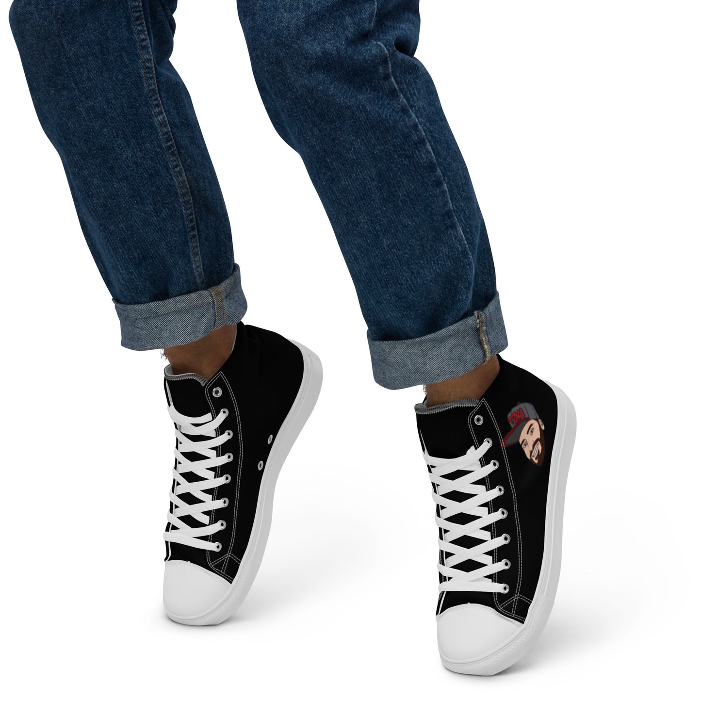 Men’s high top canvas shoes