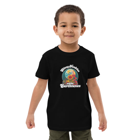 Earthtones Flower Logo - Organic cotton kids t-shirt